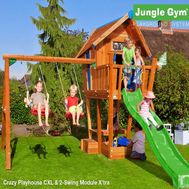  Игровой комплекс Jungle Gym Crazy Playhouse CXL + Swing Module Xtra, фото 1 