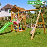  Игровой комплекс Jungle Gym Jungle Cottage + Swing Module Xtra + Rock Module, фото 1 