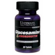  Средство для суставов и связок Ultimate Nutrition Glucosamine & Chondroitin (60 таб), фото 1 