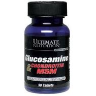  Средство для суставов и связок Ultimate Nutrition Glucosamine Chondroitin MSM (90 таб), фото 1 