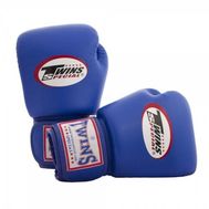  Перчатки боксерские Twins BGVL-3 для муай-тай (синие) 12 oz, фото 1 