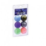  Мячи Lion Glossy (металлик разноцветные) 6 шт, фото 1 