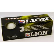  Мячи Lion Jumbo 3 шт 44 мм (белый), фото 1 
