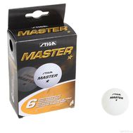  Мячи Stiga Master * 6 шт 40 мм (белый), фото 1 