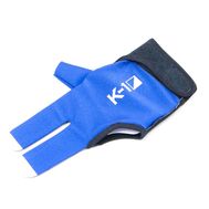  Перчатка бильярдная K-1 (черно-синяя, вставка кожа), фото 1 