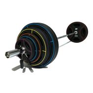  Штанга олимпийская 180 кг Original Fit.Tools FT-OLYSET-180 (диски-TPU), фото 1 