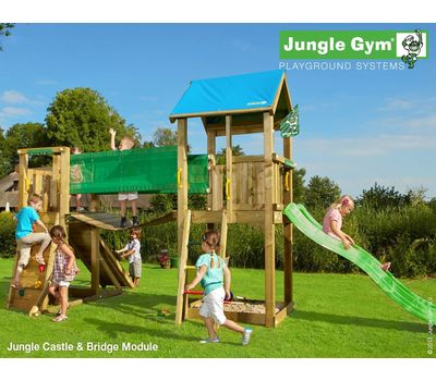  Игровой комплекс Jungle Gym Jungle Castle + Bridge Module, фото 1 