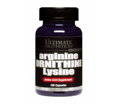  Аминокислота Ultimate Nutrition Amino Arginine Ornithine Lysine (100 таб), фото 1 