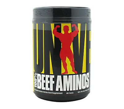  Аминокислота Universal nutrition 100% Beef Aminos (200 таб), фото 1 