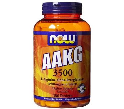  Оксид азота Now sports AAKG 3500 (180 таб), фото 1 