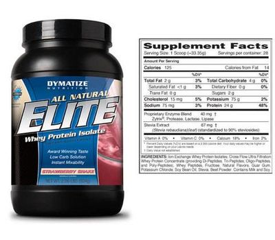  Протеин Dymatize All Natural Elite Whey Protein (934 гр), фото 1 
