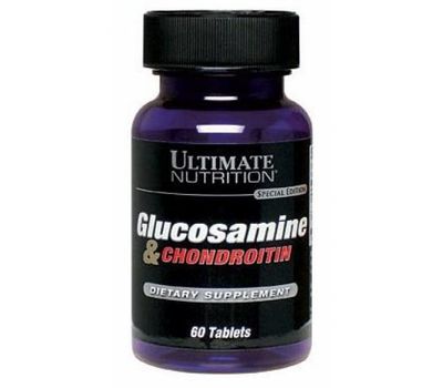  Средство для суставов и связок Ultimate Nutrition Glucosamine & Chondroitin (60 таб), фото 1 