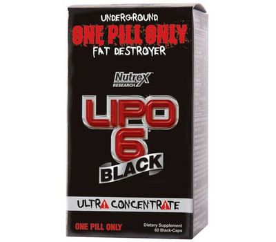  Жиросжигатель Nutrex Lipo 6 Black Ultra Concentrate (60 кап), фото 1 