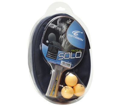  Набор Cornilleau Solo Gatien (ракетка + 3 шарика + чехол), фото 1 