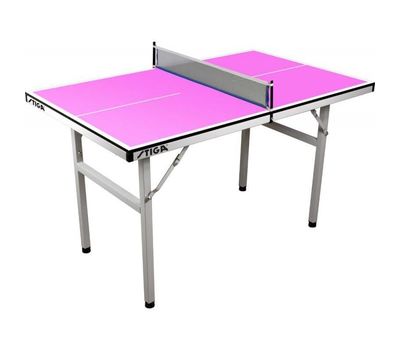  Стол теннисный Stiga Pure Mini с сеткой (розовый), фото 1 