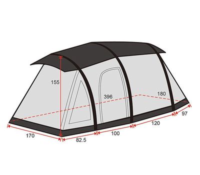  Надувная палатка Moose 2030E, фото 6 