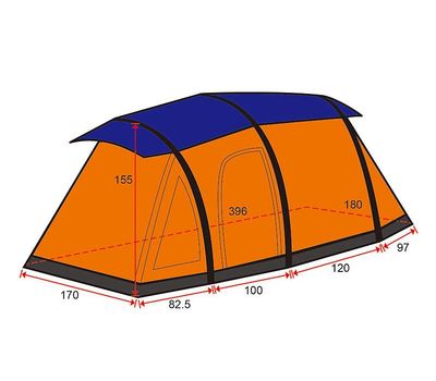  Надувная палатка Moose 2030L, фото 6 