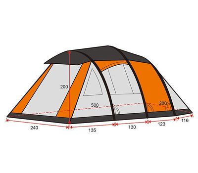  Надувная палатка Moose 2050E, фото 6 