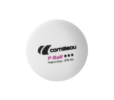  Мячи Cornilleau пластик Р-Воll 3 шт 40+ мм (белые), фото 2 