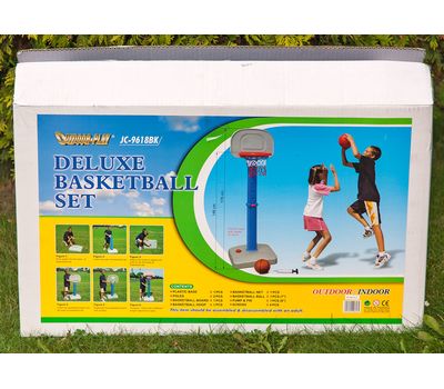 Баскетбольный щит на регулируемой опоре Deluxe Basketball (с мячом для мини-баскетбола), фото 10 