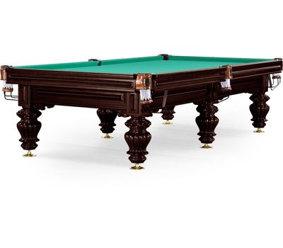  Бильярдный стол для русского бильярда Weekend Turin 9 футов (черный орех, 6 ног, плита 38 мм), фото 1 