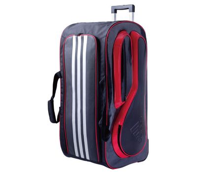  Сумка на колесиках Adidas Pro Line Team Wheel Bag adiBPRO06 с выдвижной ручкой (черно-красная), фото 1 
