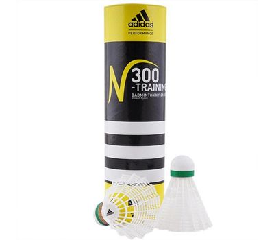  Воланы нейлоновые Adidas N300 Training (быстрые, белый), фото 1 