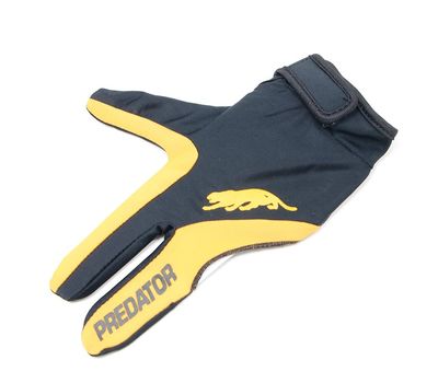  Перчатка бильярдная Predator (черно-желтая) L&XL, фото 2 