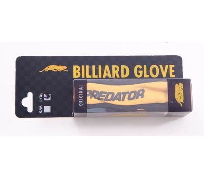  Перчатка бильярдная Predator (черно-желтая) L&XL, фото 1 