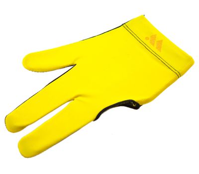  Перчатка бильярдная WB (черно-желтая), защита от скольжения, фото 1 