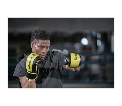  Перчатки боксерские Reebok Retail 12 oz Boxing Gloves (желтый), фото 5 