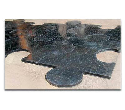  Резиновое монолитное плиточное напольное покрытие NOKI Puzzle, фото 1 