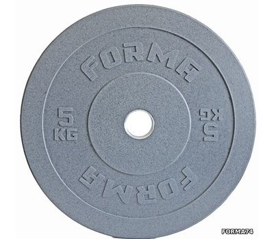  Диск бамперный 5 кг Forma (серый), фото 1 