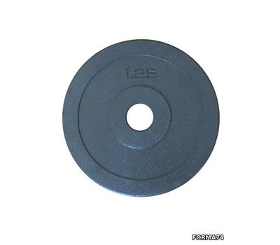  Диск резиновый 1,25 кг Forma (черный), фото 1 