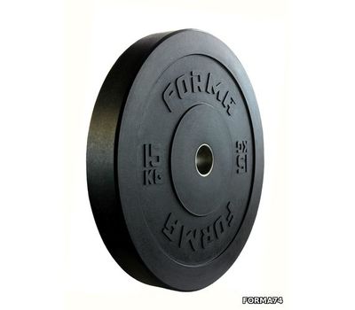  Диск бамперный 15 кг Forma (черный), фото 1 