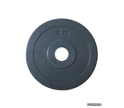  Диск резиновый 2,5 кг Forma (черный), фото 1 