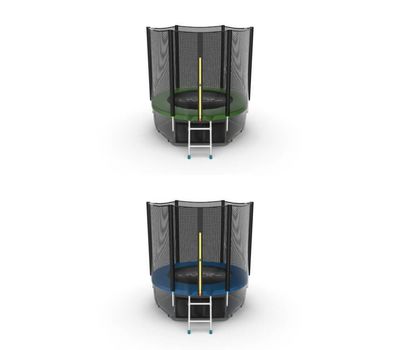  Батут Evo Jump External 6ft Lower net (Зеленый / Синий), фото 1 