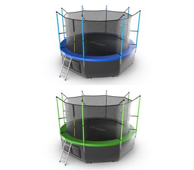  Батут Evo Jump Internal 12ft Lower Net (Зеленый / Синий), фото 3 