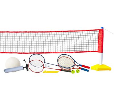  Набор для волейбола, тенниса, бадминтона с регулируемой по высоте сеткой Weekend "Prazer 3 в 1", фото 1 