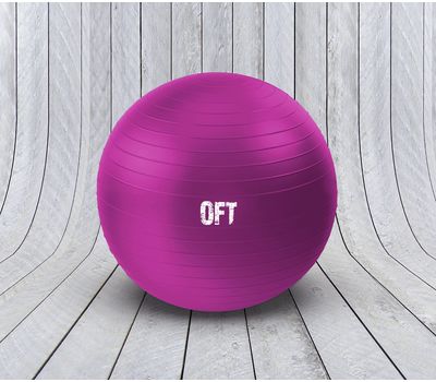  Гимнастический мяч Original FitTools 55 см фуксия, фото 2 