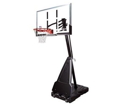  Баскетбольная мобильная стойка, акрил Spalding Portable - 54" Platinum, фото 1 